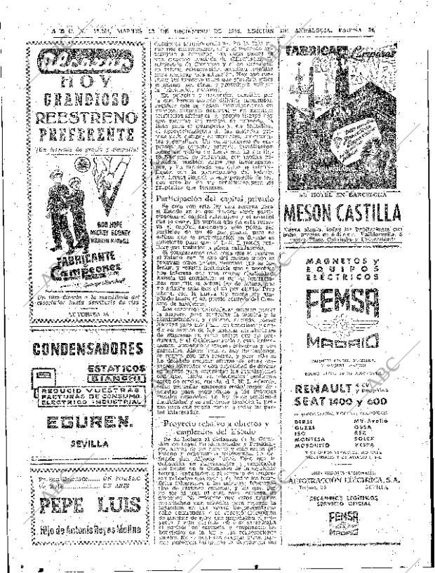 ABC SEVILLA 23-12-1958 página 34