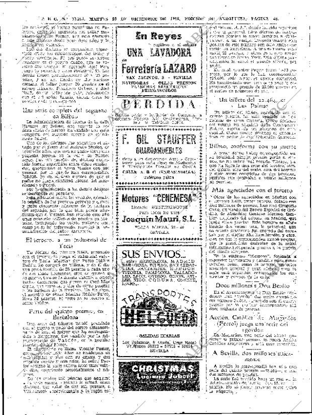 ABC SEVILLA 23-12-1958 página 40