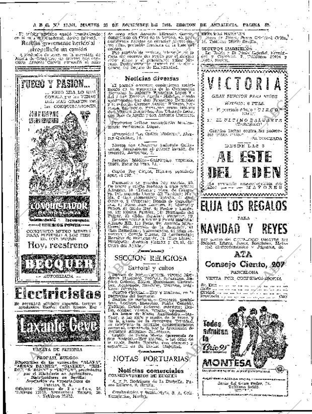 ABC SEVILLA 23-12-1958 página 52