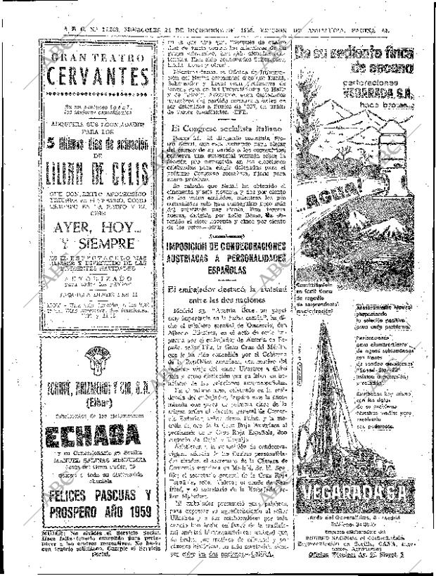 ABC SEVILLA 24-12-1958 página 42