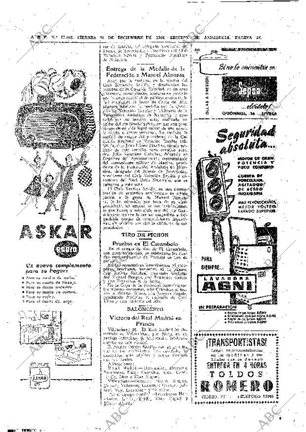ABC SEVILLA 26-12-1958 página 52