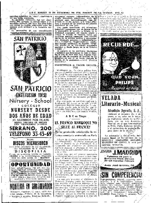 ABC MADRID 30-12-1958 página 52