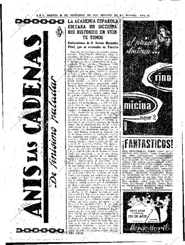 ABC MADRID 30-12-1958 página 64