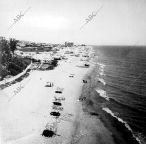 Playa de Carihuela en Torremolinos (Málaga)