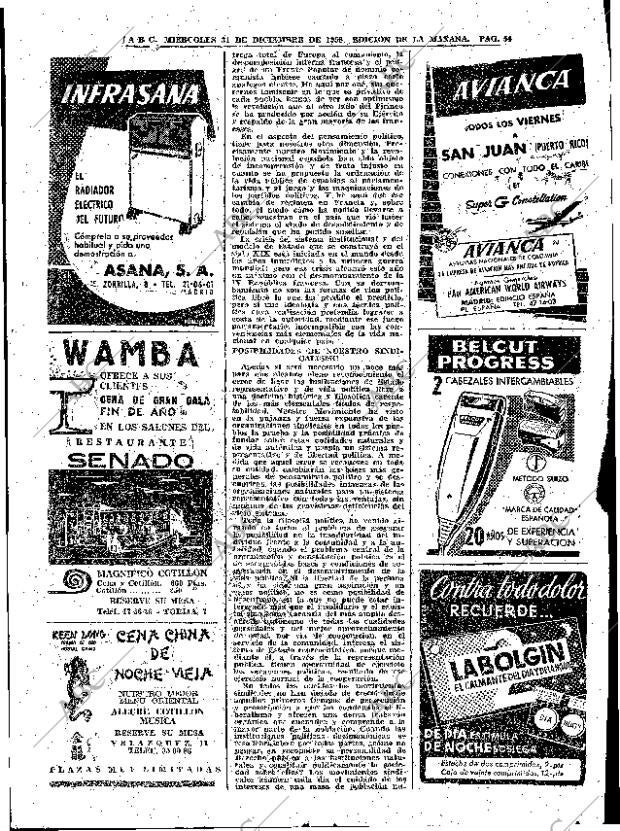 ABC MADRID 31-12-1958 página 54