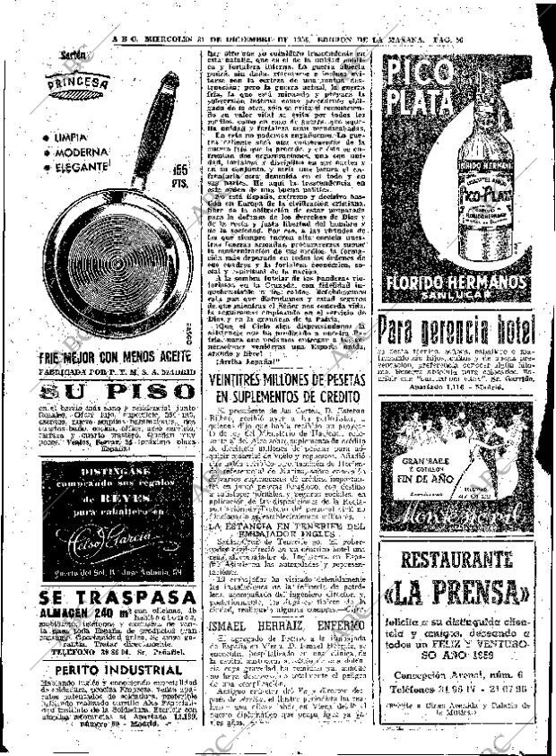 ABC MADRID 31-12-1958 página 56