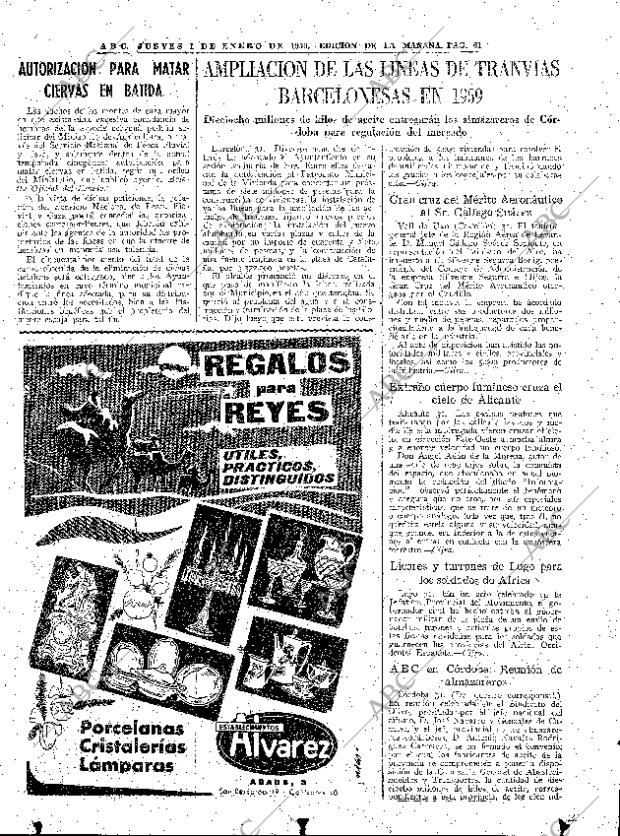 ABC MADRID 01-01-1959 página 61