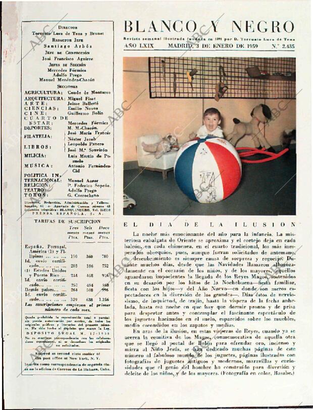 BLANCO Y NEGRO MADRID 03-01-1959 página 3