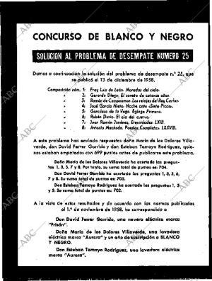 BLANCO Y NEGRO MADRID 10-01-1959 página 90