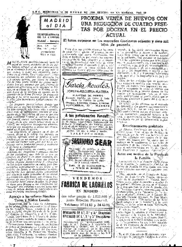 ABC MADRID 14-01-1959 página 39