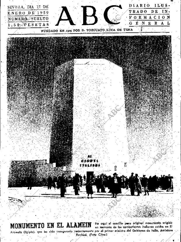 ABC SEVILLA 17-01-1959 página 1