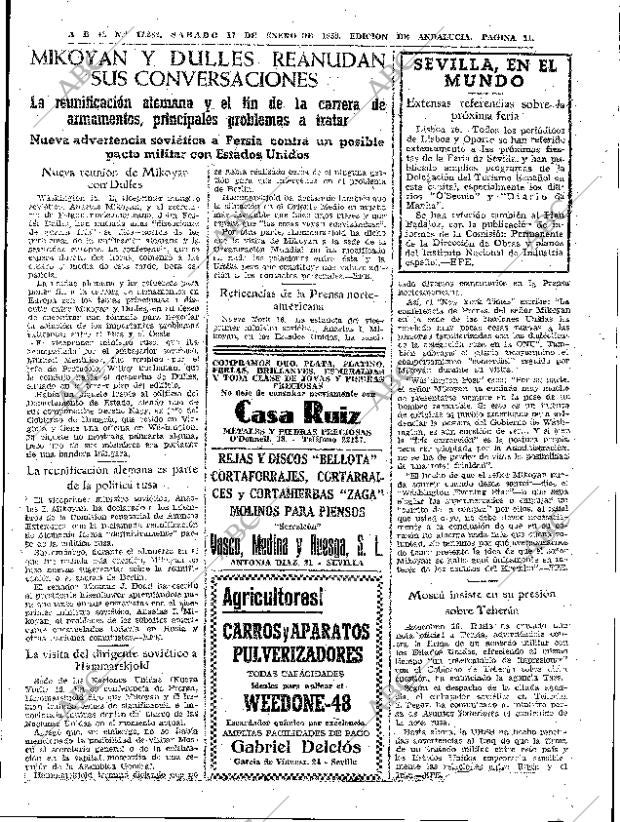 ABC SEVILLA 17-01-1959 página 11