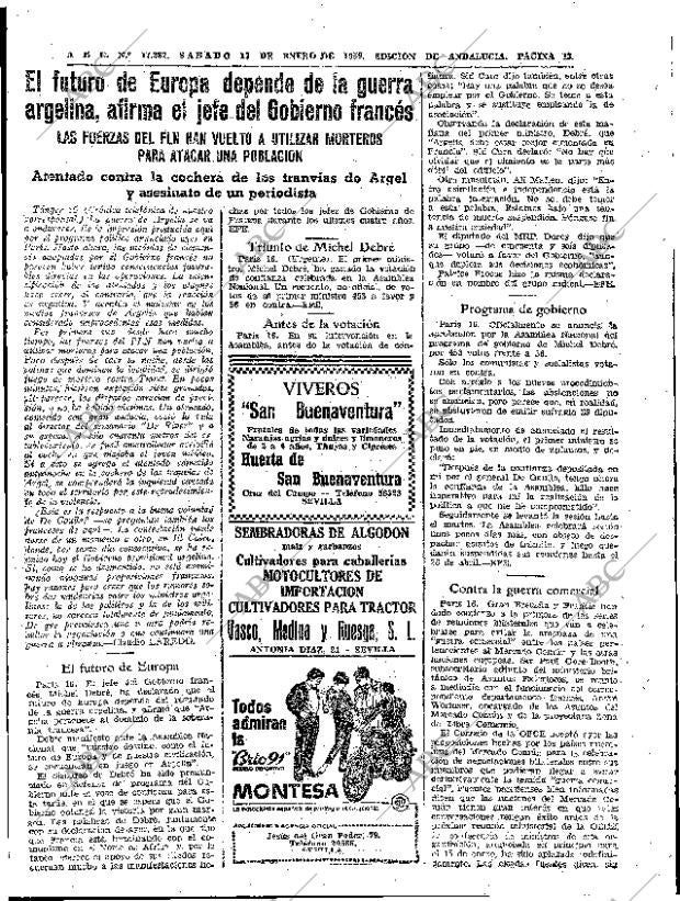 ABC SEVILLA 17-01-1959 página 13