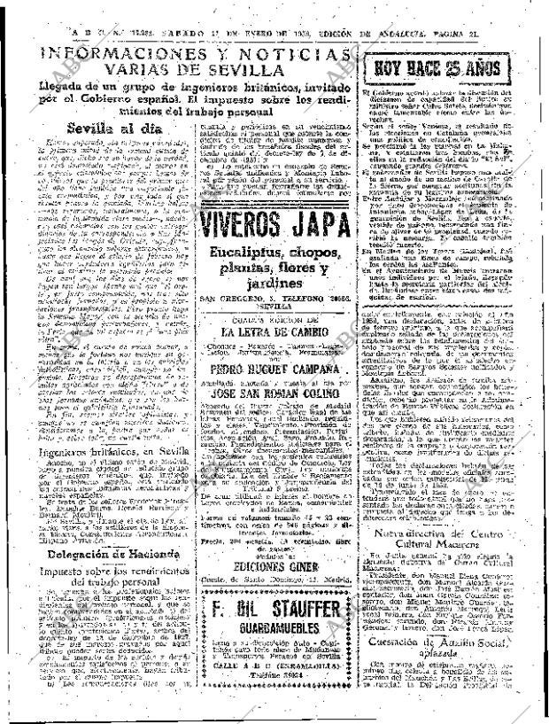 ABC SEVILLA 17-01-1959 página 21