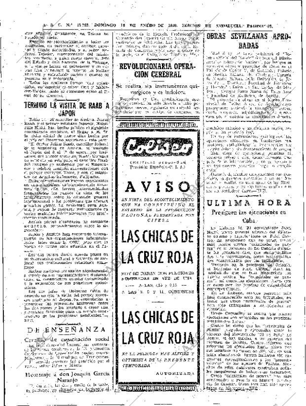 ABC SEVILLA 18-01-1959 página 38