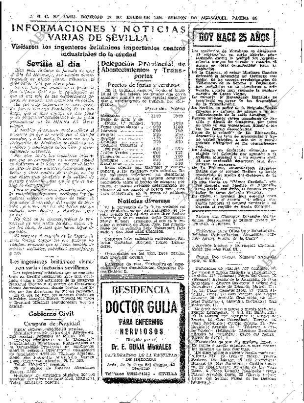 ABC SEVILLA 18-01-1959 página 45