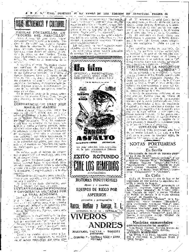 ABC SEVILLA 18-01-1959 página 46