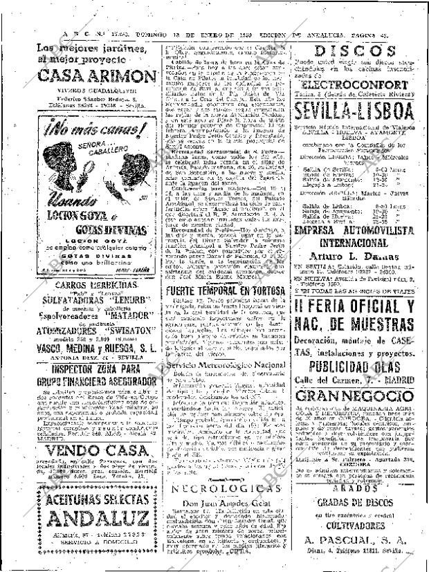 ABC SEVILLA 18-01-1959 página 48