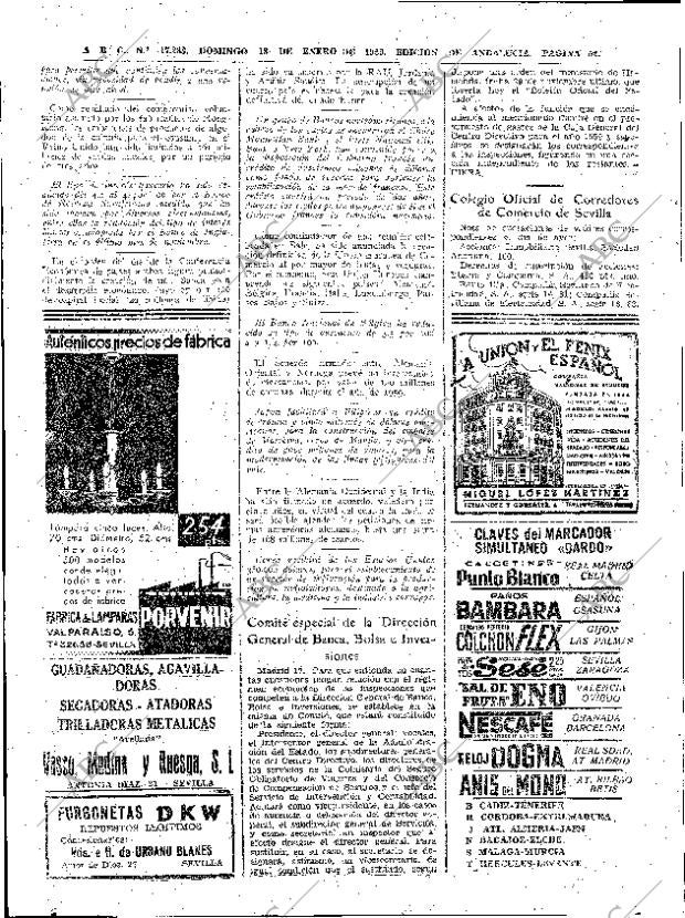 ABC SEVILLA 18-01-1959 página 52