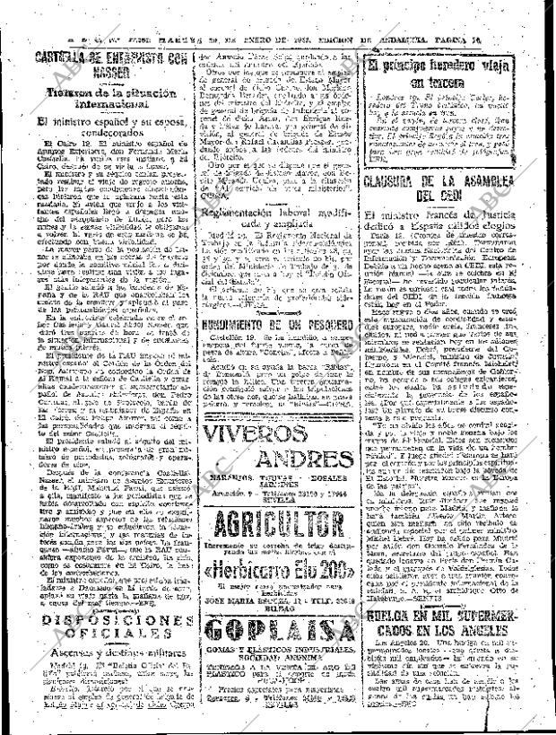 ABC SEVILLA 20-01-1959 página 10