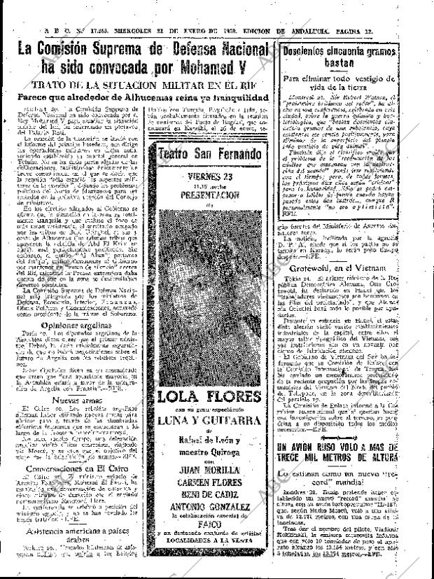 ABC SEVILLA 21-01-1959 página 13