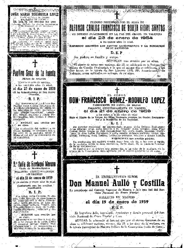 ABC MADRID 22-01-1959 página 61