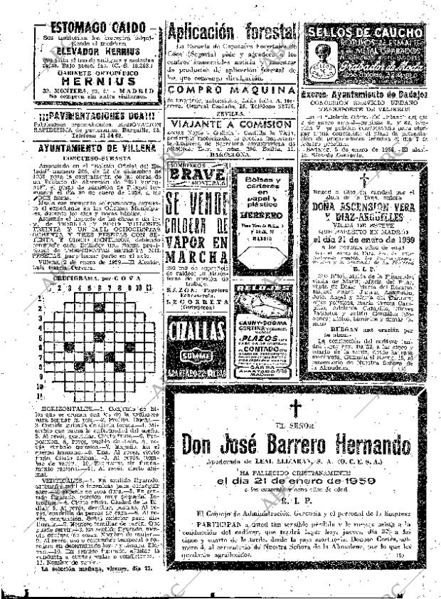ABC MADRID 22-01-1959 página 62