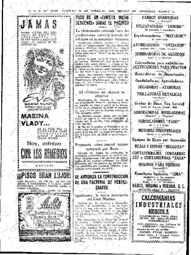 ABC SEVILLA 22-01-1959 página 18