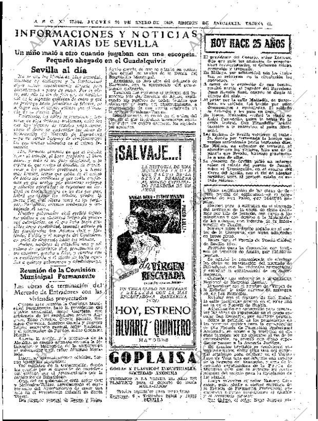 ABC SEVILLA 22-01-1959 página 23