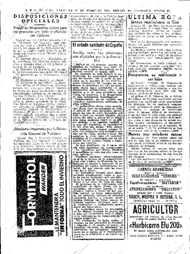 ABC SEVILLA 23-01-1959 página 22