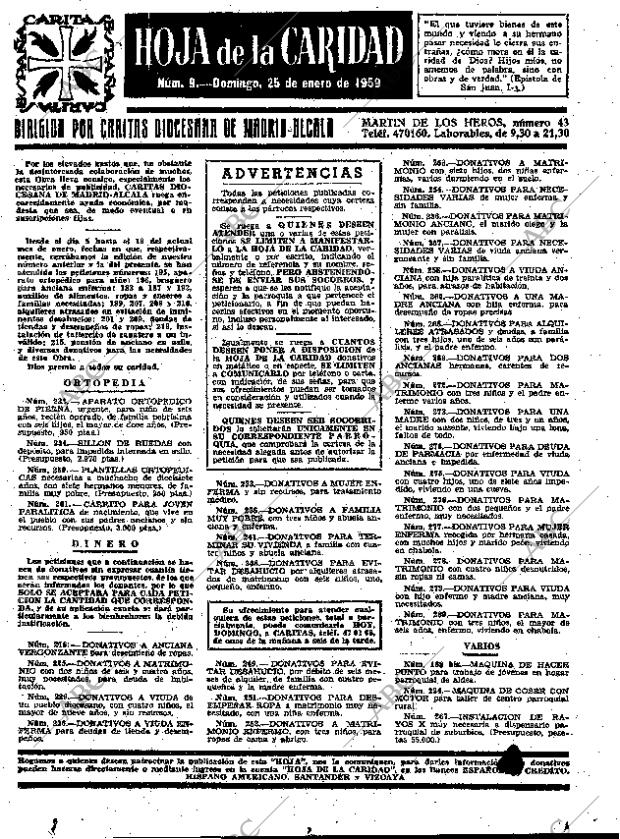 ABC MADRID 25-01-1959 página 15