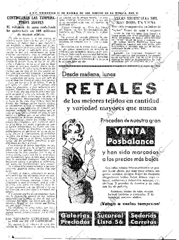 ABC MADRID 25-01-1959 página 71