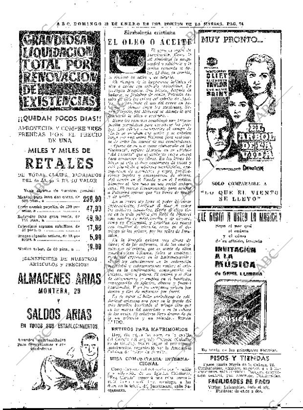 ABC MADRID 25-01-1959 página 74