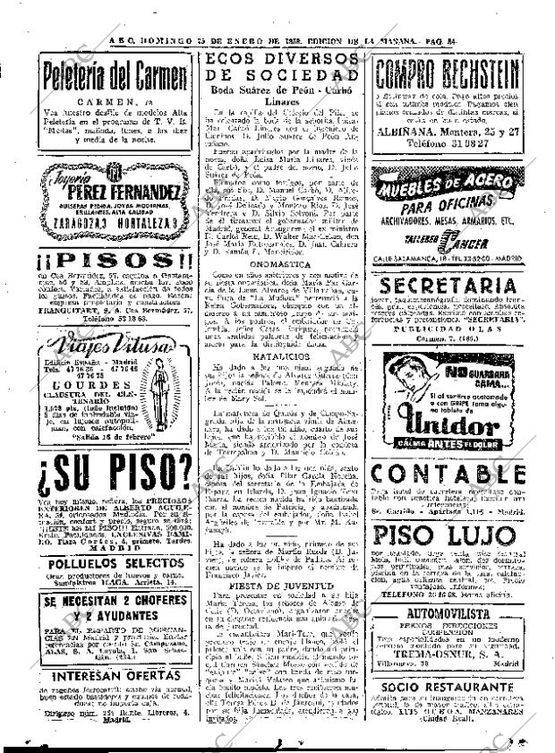 ABC MADRID 25-01-1959 página 84