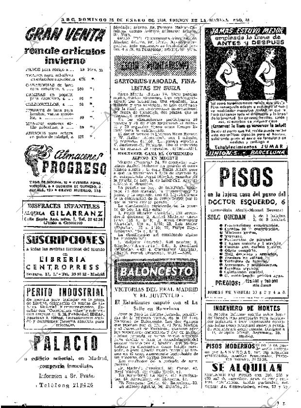 ABC MADRID 25-01-1959 página 86