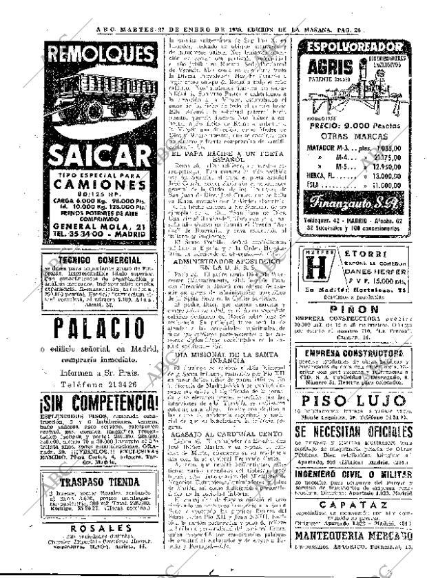 ABC MADRID 27-01-1959 página 26