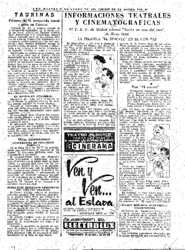 ABC MADRID 27-01-1959 página 49