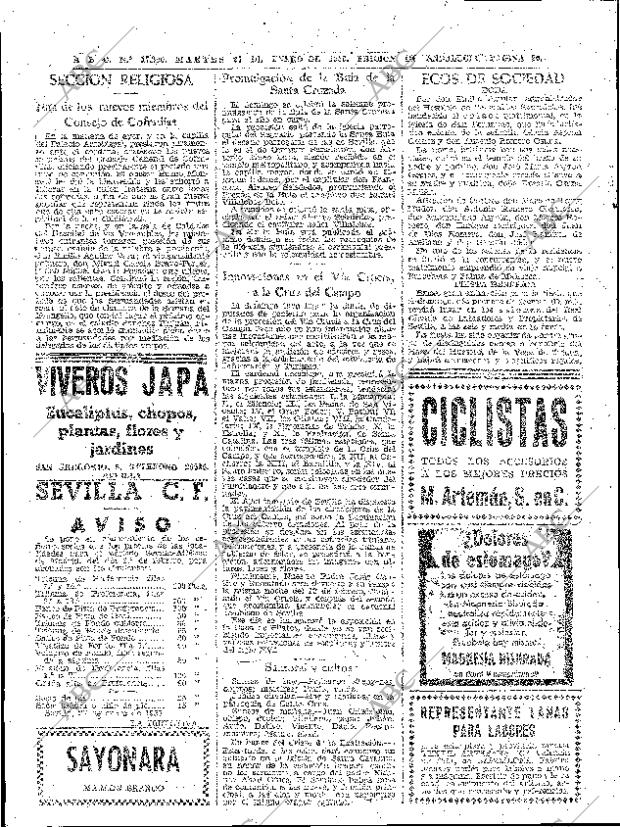 ABC SEVILLA 27-01-1959 página 20