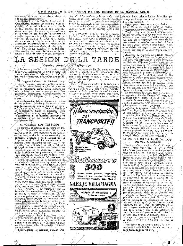 ABC MADRID 31-01-1959 página 43