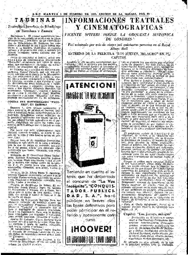 ABC MADRID 03-02-1959 página 49
