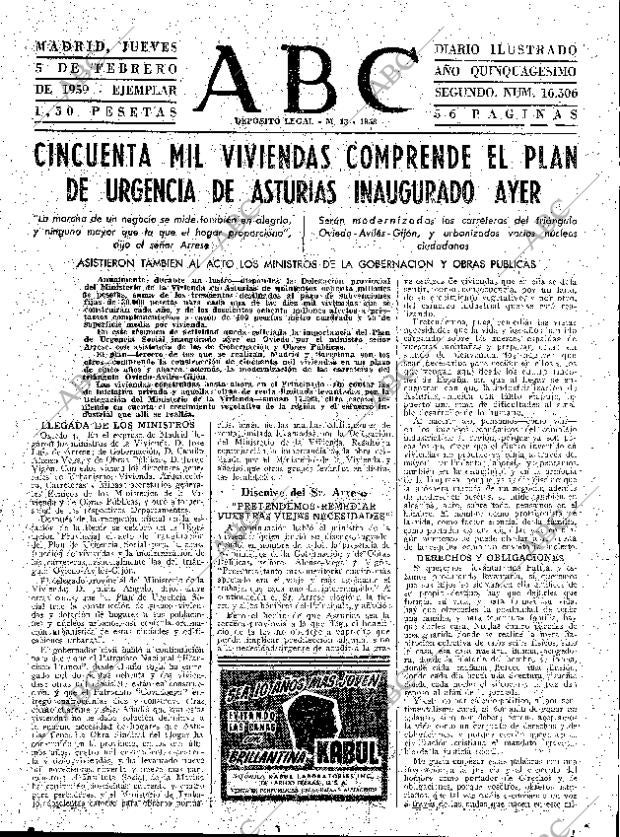 ABC MADRID 05-02-1959 página 15