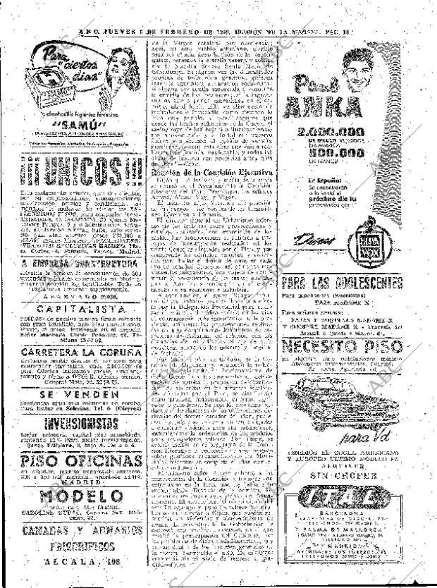 ABC MADRID 05-02-1959 página 18