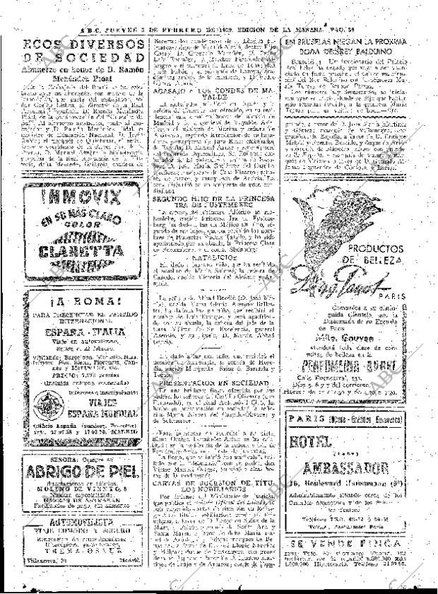 ABC MADRID 05-02-1959 página 36
