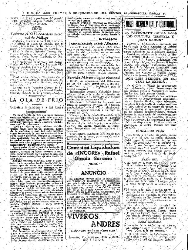 ABC SEVILLA 05-02-1959 página 27