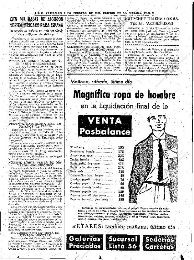 ABC MADRID 06-02-1959 página 21