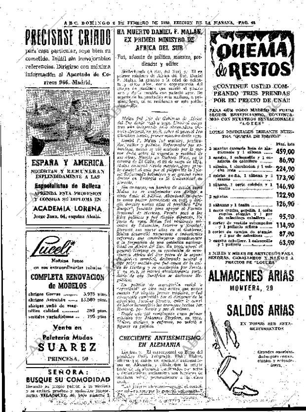 ABC MADRID 08-02-1959 página 48