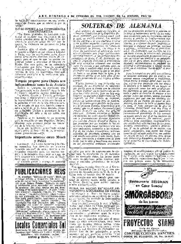 ABC MADRID 08-02-1959 página 52