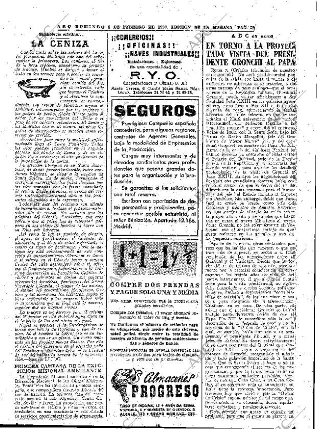 ABC MADRID 08-02-1959 página 59