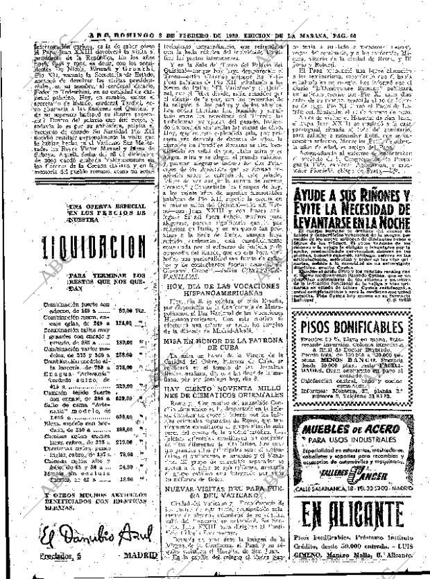 ABC MADRID 08-02-1959 página 60