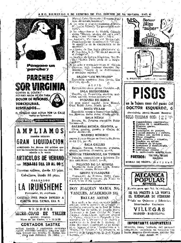 ABC MADRID 08-02-1959 página 62